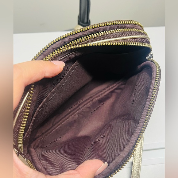 Coach Gold Sadie Crossbody Clutch - Picture 8 of 11
